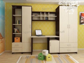 Детская Студент Комплект мебели (Дуб сонома/Белый) в Большой Мурте - bolshaya-murta.katalogmebeli.com | фото