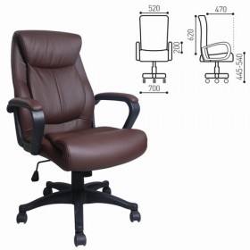 Кресло офисное BRABIX Enter EX-511 (коричневый) в Большой Мурте - bolshaya-murta.katalogmebeli.com | фото