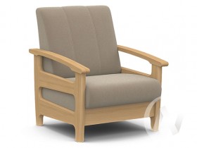 Кресло для отдыха Омега (бук лак/CATANIA LATTE) в Большой Мурте - bolshaya-murta.katalogmebeli.com | фото