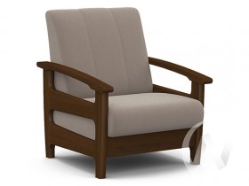 Кресло для отдыха Омега (орех лак/CATANIA COCOA) в Большой Мурте - bolshaya-murta.katalogmebeli.com | фото