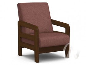 Кресло отдыха Вега-34 (орех лак/UNO BERRY) в Большой Мурте - bolshaya-murta.katalogmebeli.com | фото