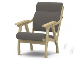 Кресло Вега-10 (бесцветный лак/ULTRA STONE) в Большой Мурте - bolshaya-murta.katalogmebeli.com | фото
