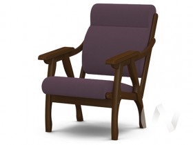 Кресло Вега-10 (орех лак/ULTRA PLUM) в Большой Мурте - bolshaya-murta.katalogmebeli.com | фото