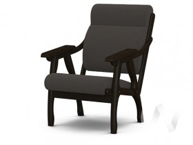 Кресло Вега-10 (венге лак/ULTRA GRAFIT) в Большой Мурте - bolshaya-murta.katalogmebeli.com | фото