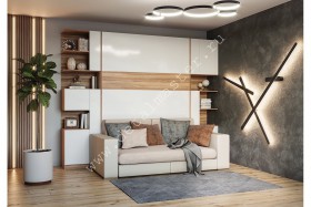Шкаф-кровать с диваном Дина в Большой Мурте - bolshaya-murta.katalogmebeli.com | фото