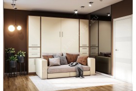 Шкаф-кровать с диваном Злата в Большой Мурте - bolshaya-murta.katalogmebeli.com | фото